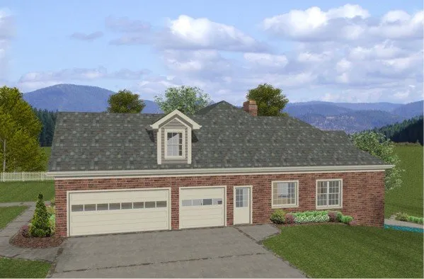 Right Elevation for House Plan #277202