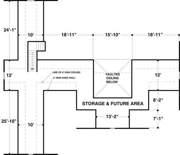 Second Floor Plan for House Plan #271212