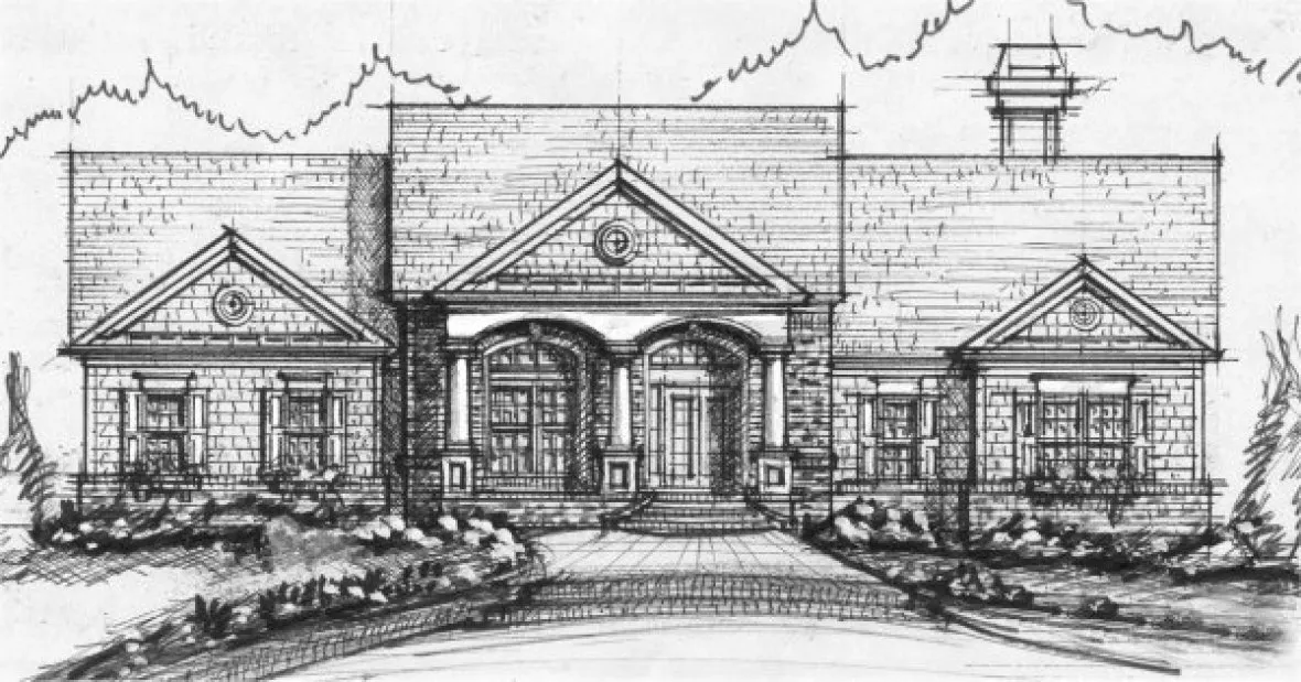 Full Rendering for House Plan #395400