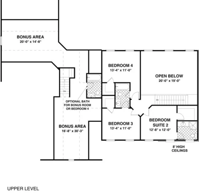Second Floor Plan for House Plan #278142