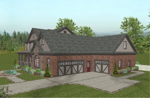 Right Elevation for House Plan #270162
