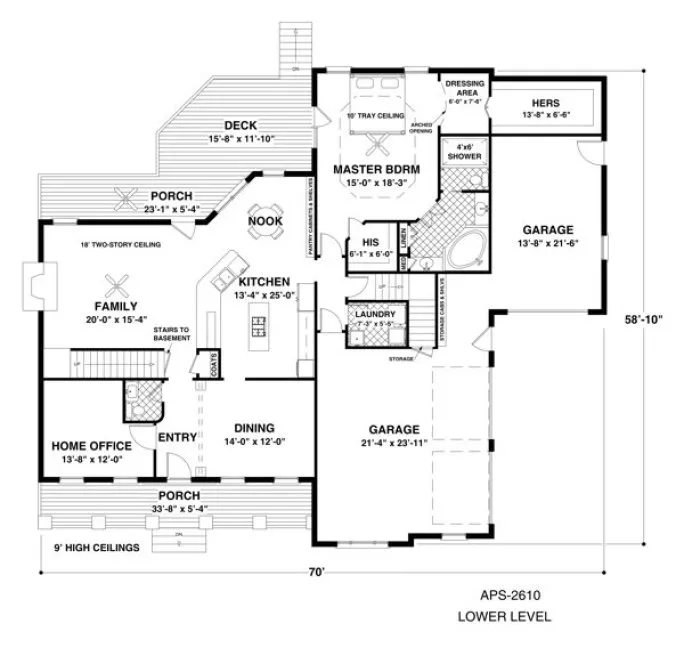 Main Floor Plan for House Plan #270162