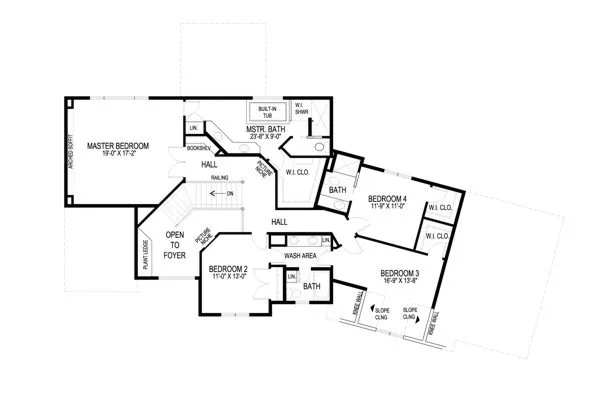 Second Floor Plan for House Plan #273502
