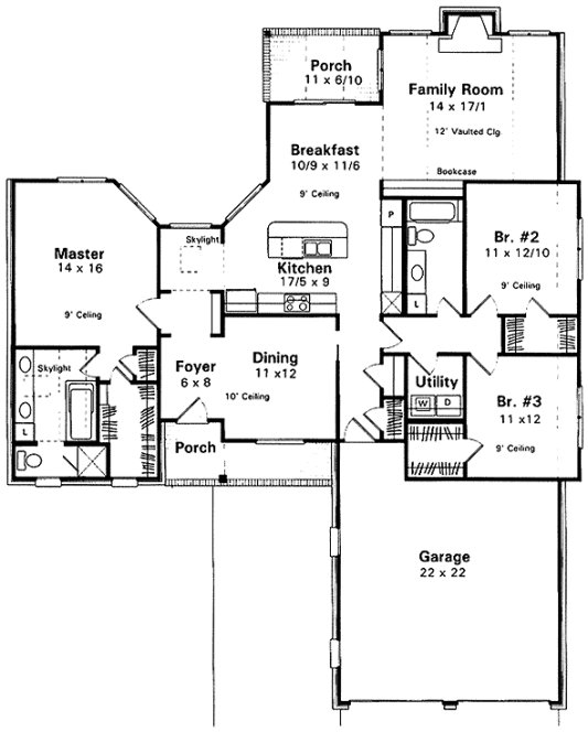 Main Floor Plan for House Plan #112481