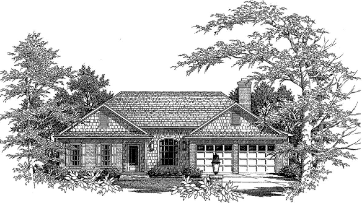 Full Rendering for House Plan #112481