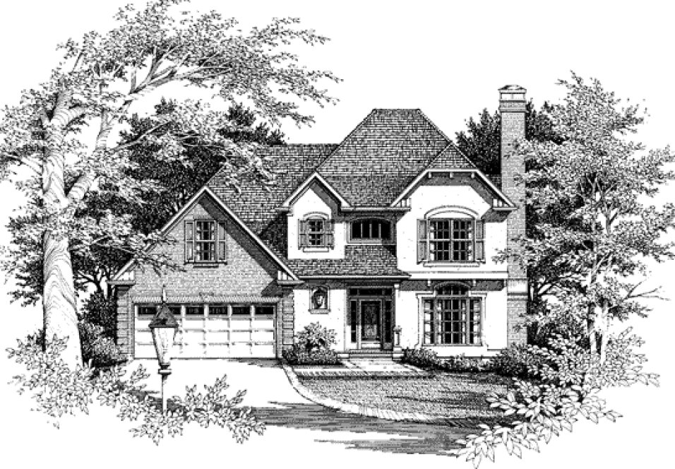 Full Rendering for House Plan #115581