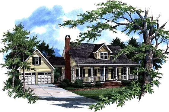 Full Rendering for House Plan #114781