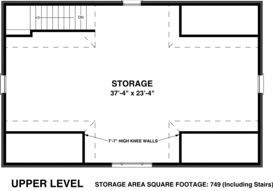 Second Floor Plan for House Plan #272070