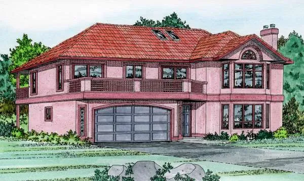 Full Rendering for House Plan #200284