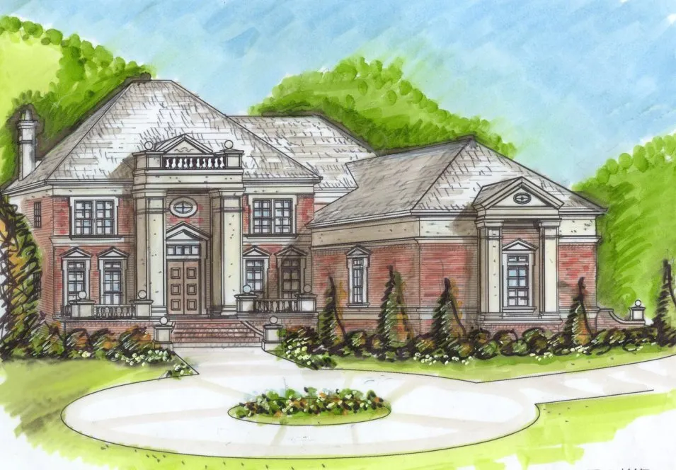 Full Rendering for House Plan #395110