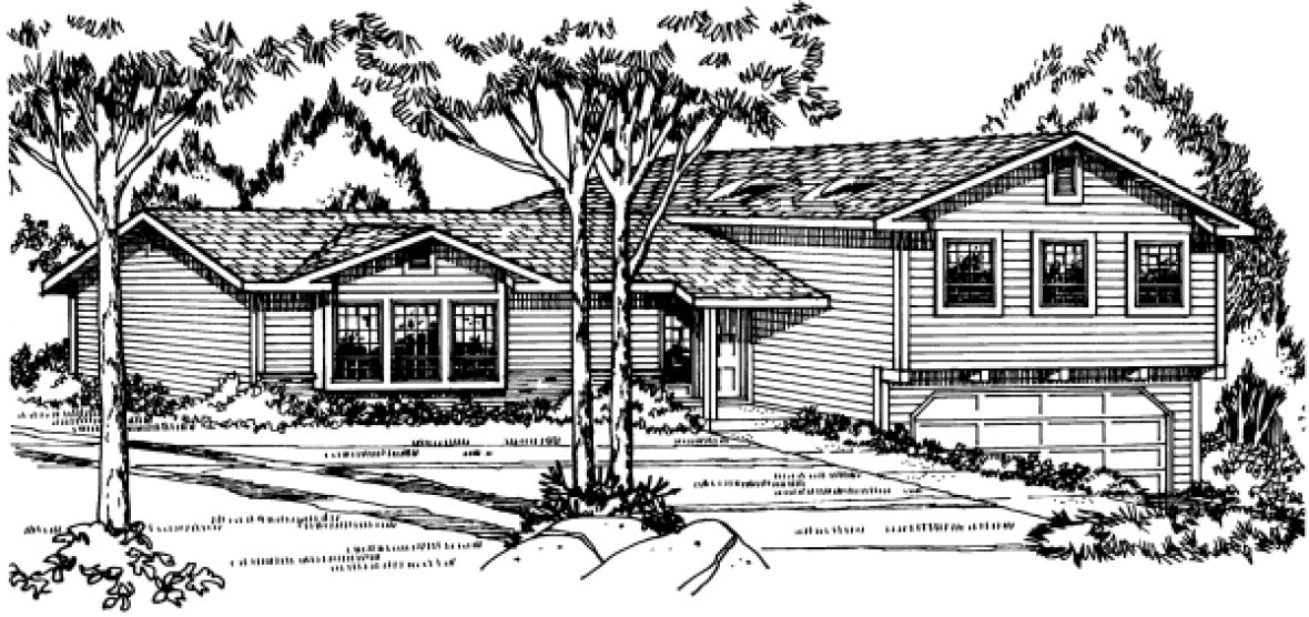 Full Rendering for House Plan #200918
