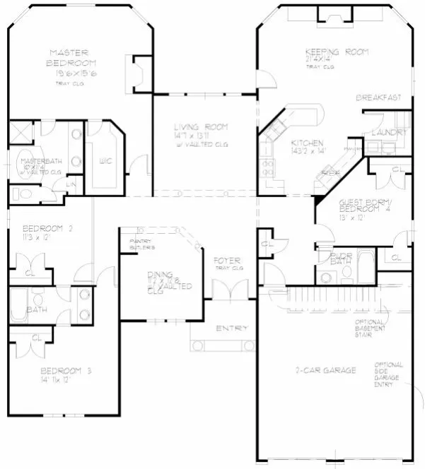 Main Floor Plan for House Plan #393120