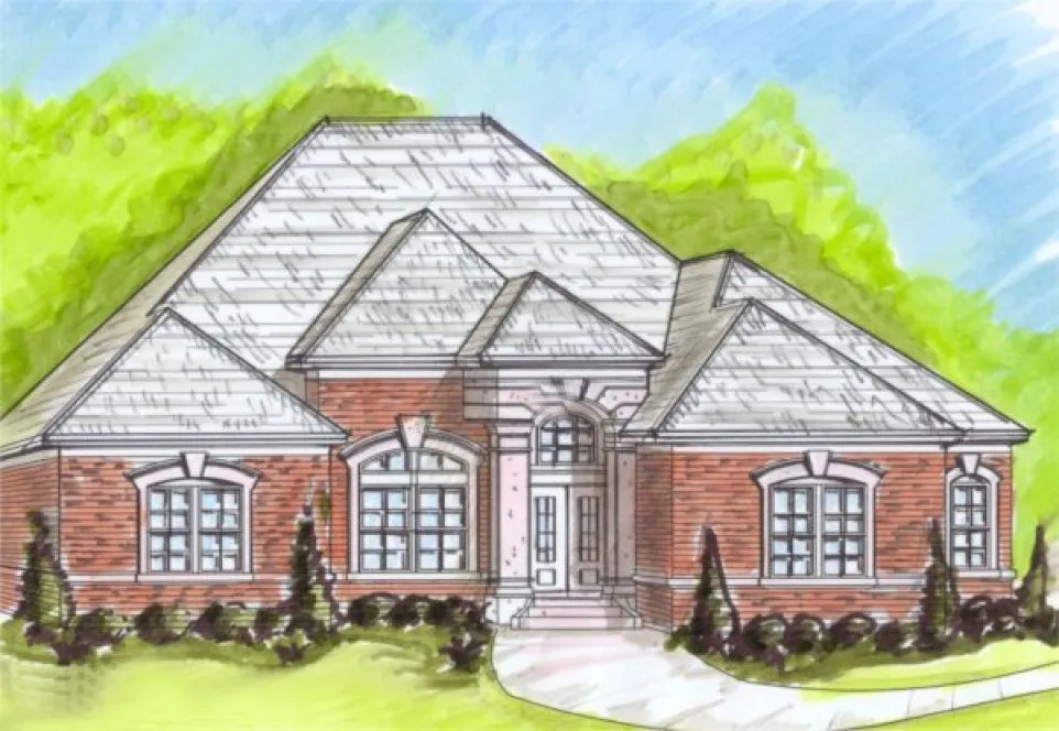 Full Rendering for House Plan #393120