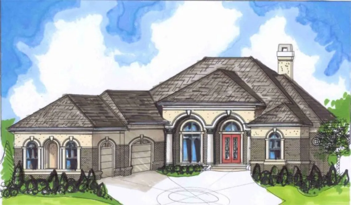 Full Rendering for House Plan #395720