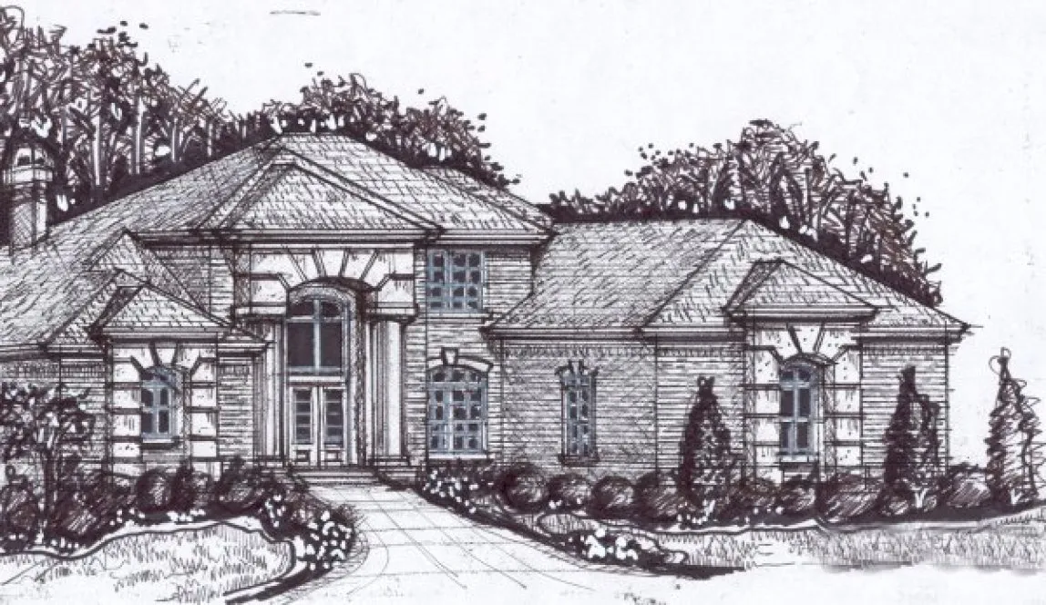 Full Rendering for House Plan #398800