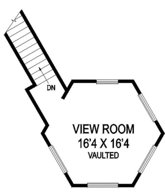 Second Floor Plan for House Plan #164590