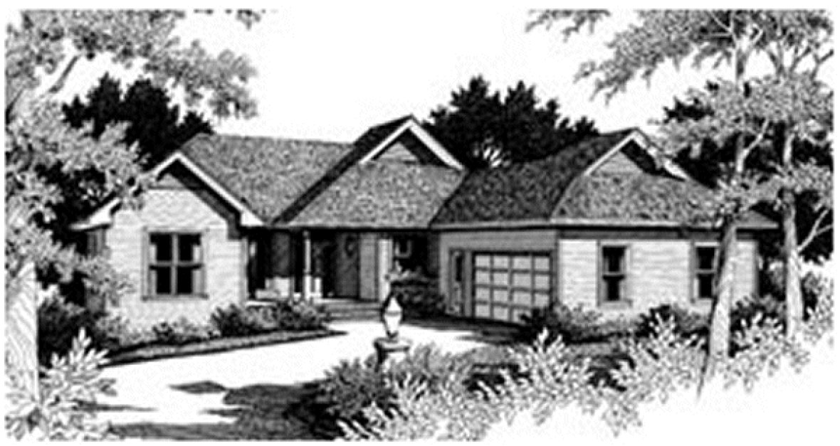 Full Rendering for House Plan #112981
