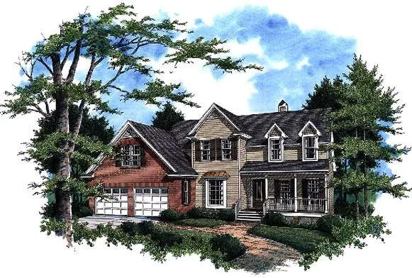 Full Rendering for House Plan #114891