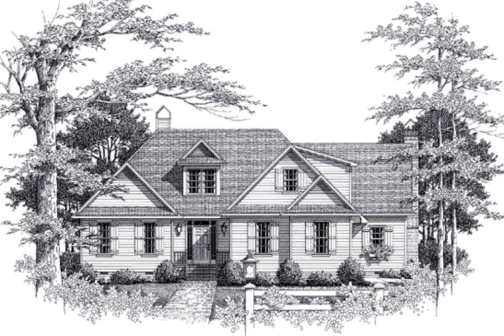 Full Rendering for House Plan #113112