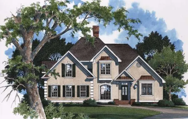 Full Rendering for House Plan #110122