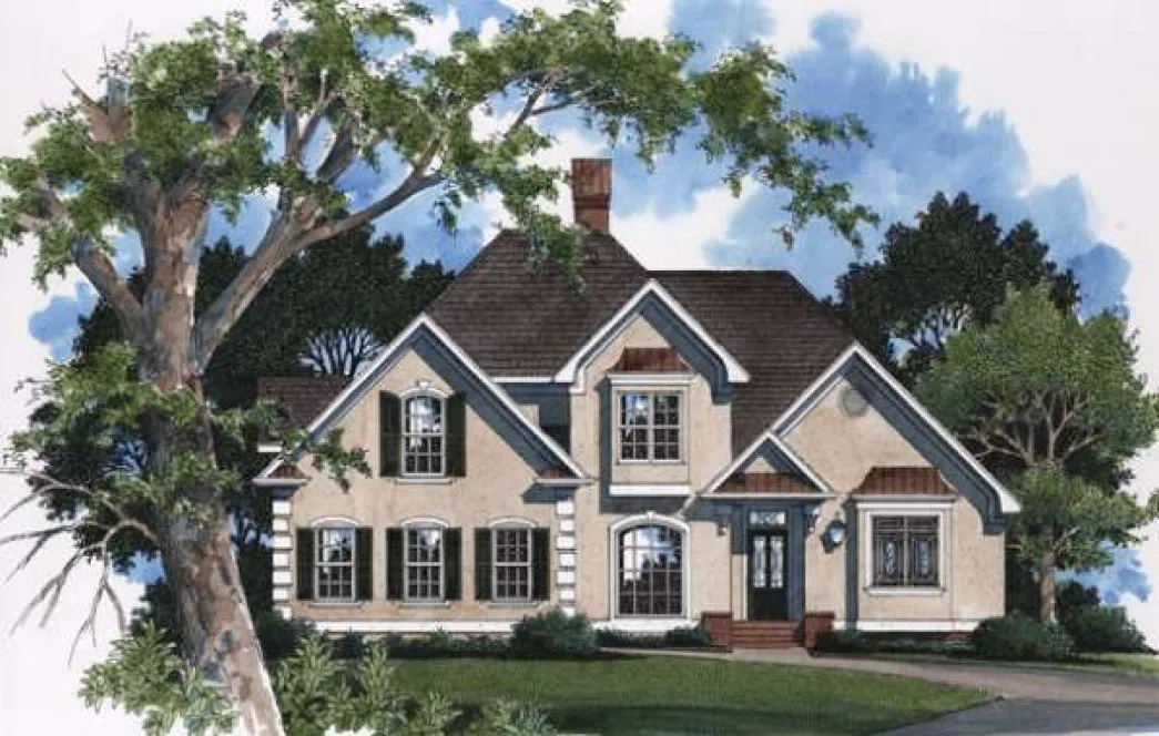 Full Rendering for House Plan #110122