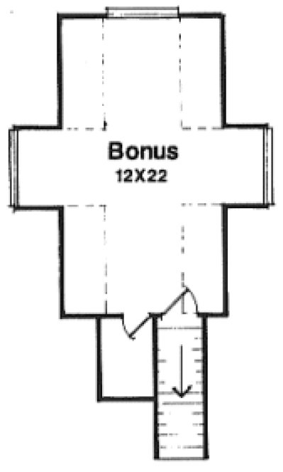 Second Floor Plan for House Plan #115122