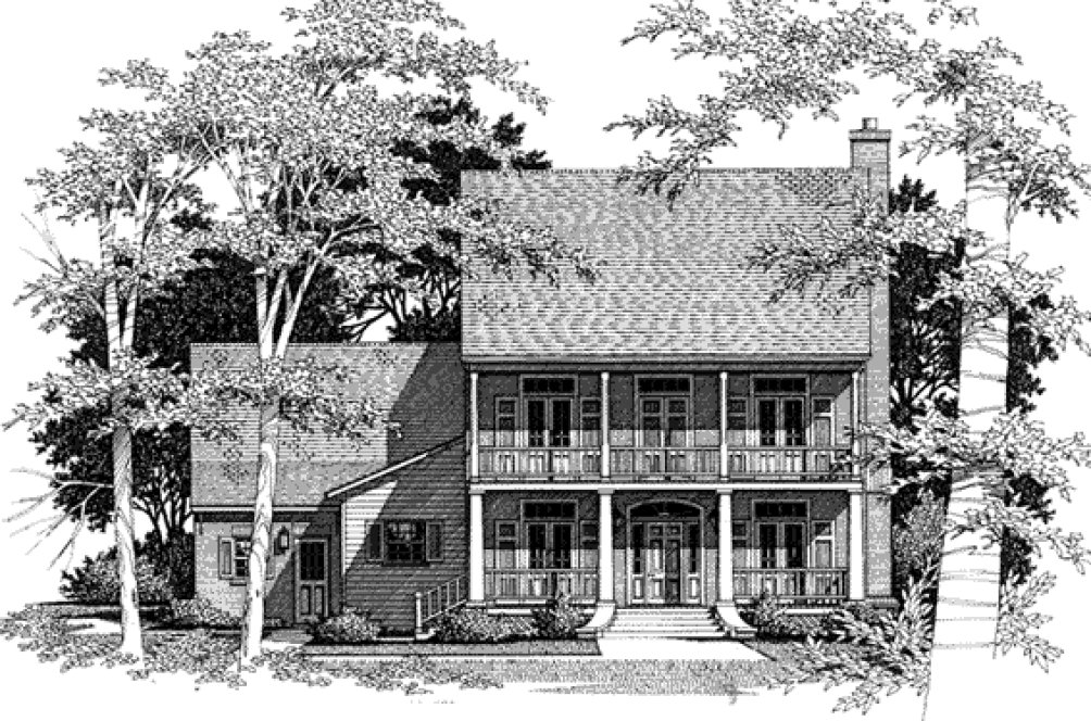 Full Rendering for House Plan #117232