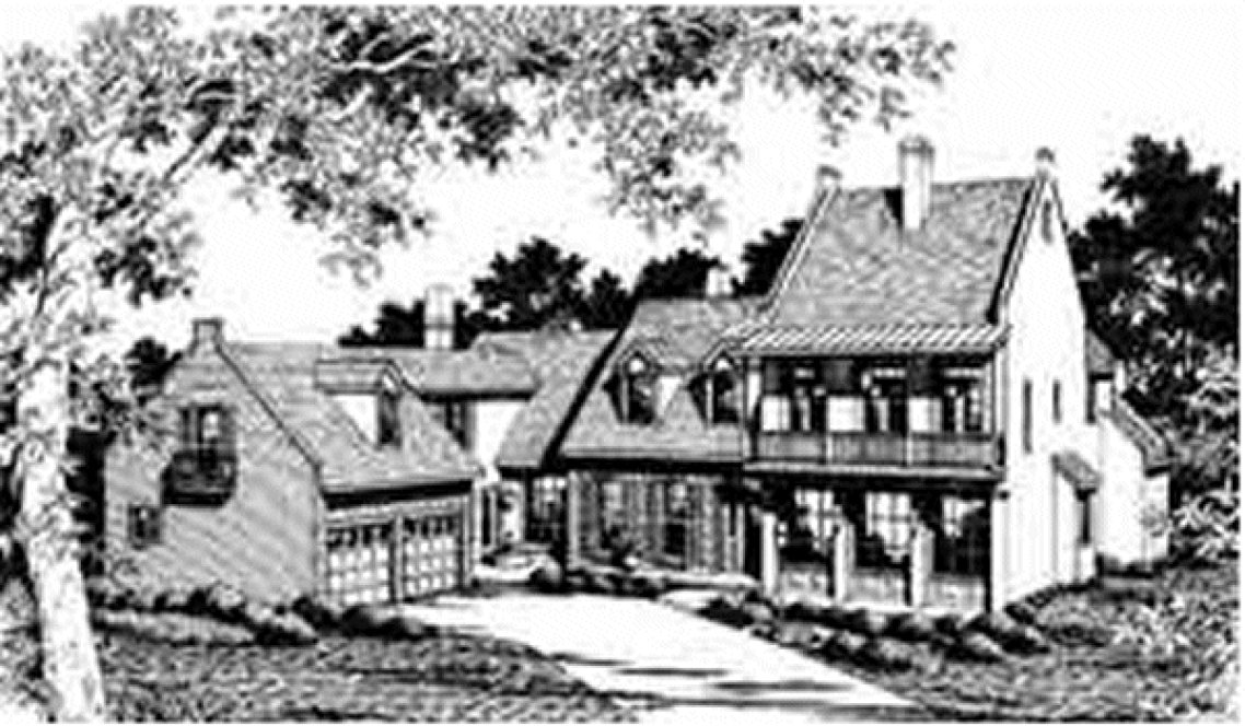 Full Rendering for House Plan #110244