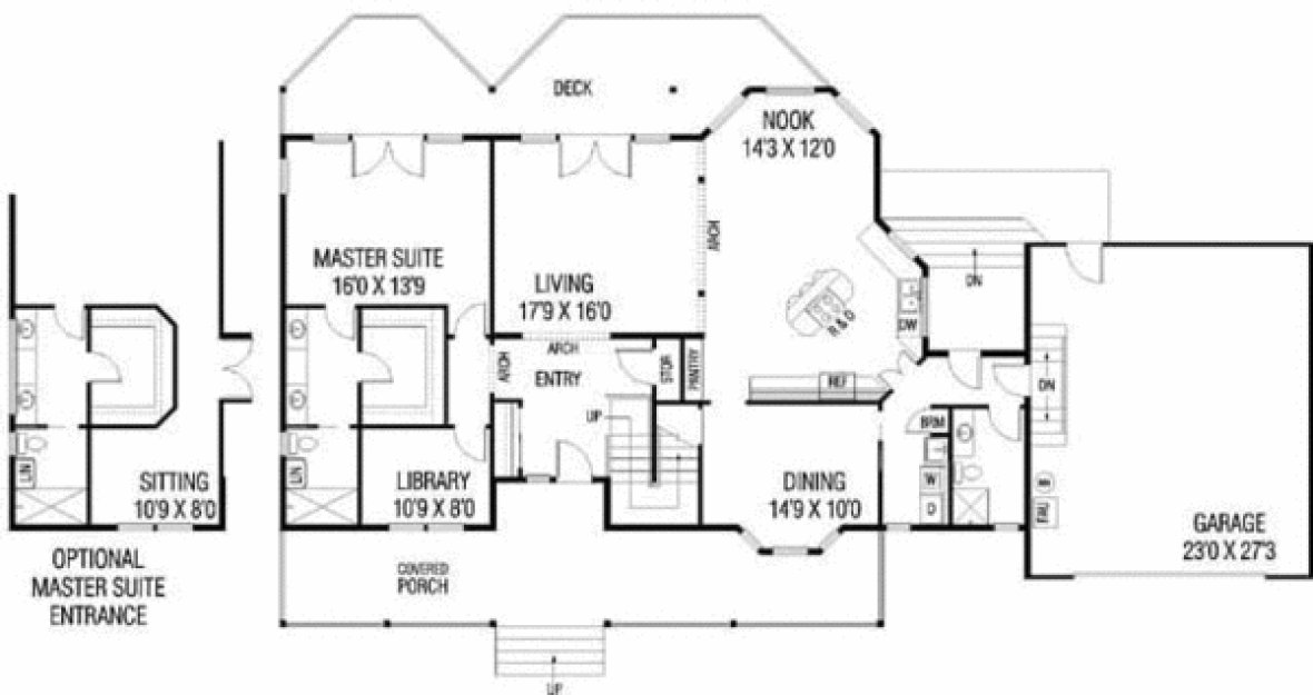 Main Floor Plan for House Plan #169470