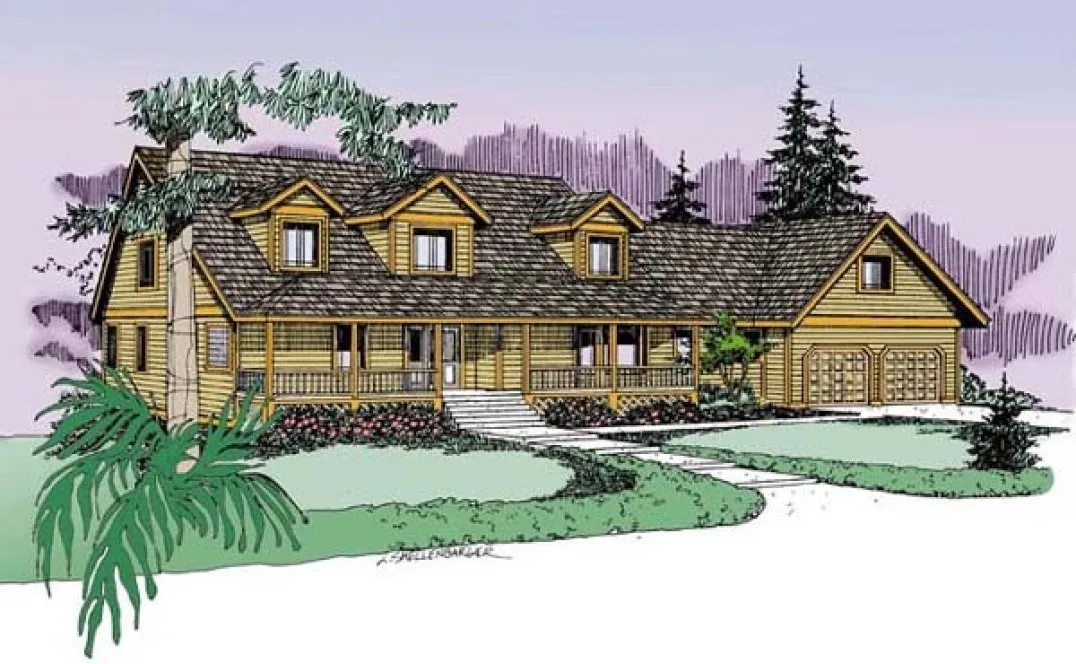 Full Rendering for House Plan #169470