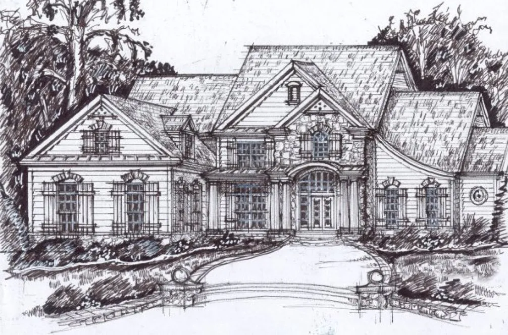 Full Rendering for House Plan #394600