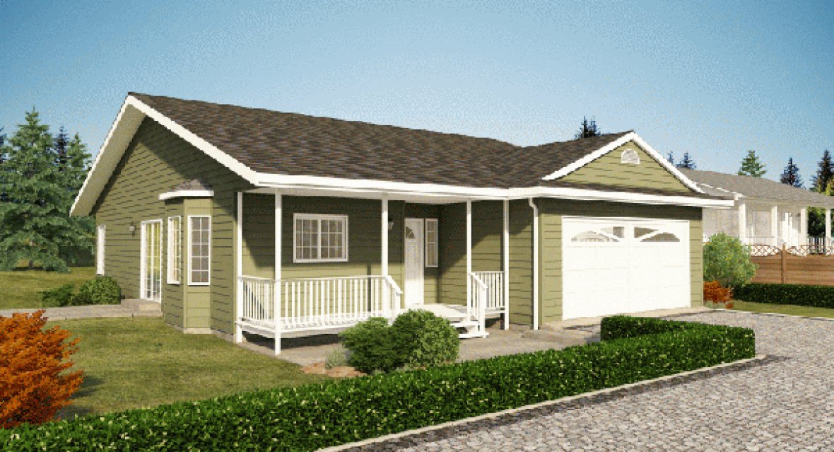 Full Rendering for House Plan #200929