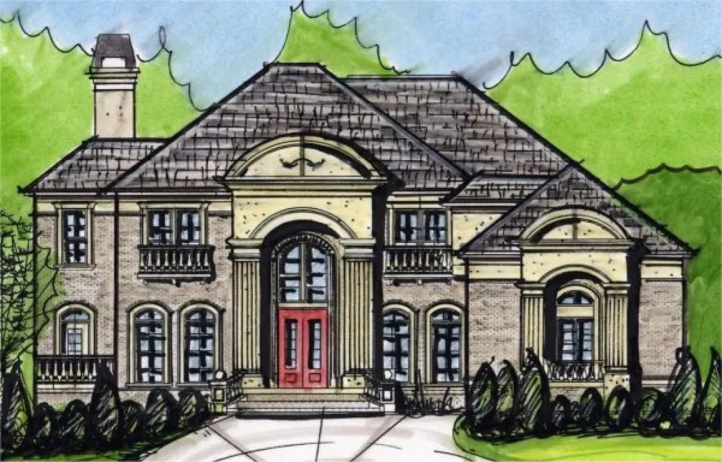 Full Rendering for House Plan #390430