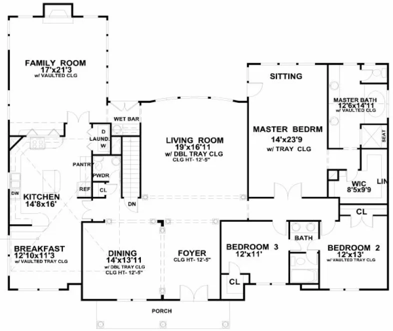 Main Floor Plan for House Plan #398300