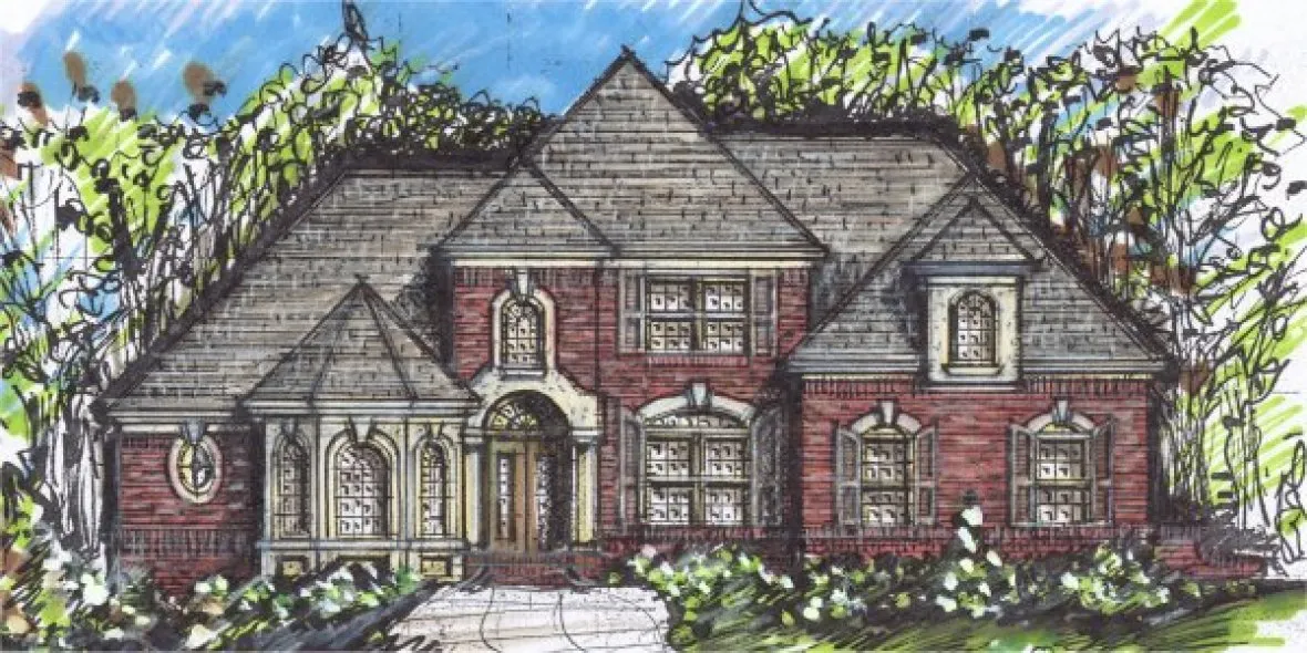 Full Rendering for House Plan #392100