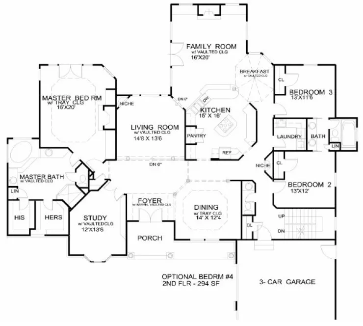 Main Floor Plan for House Plan #391600