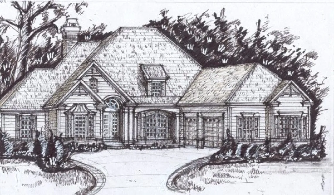 Full Rendering for House Plan #391600