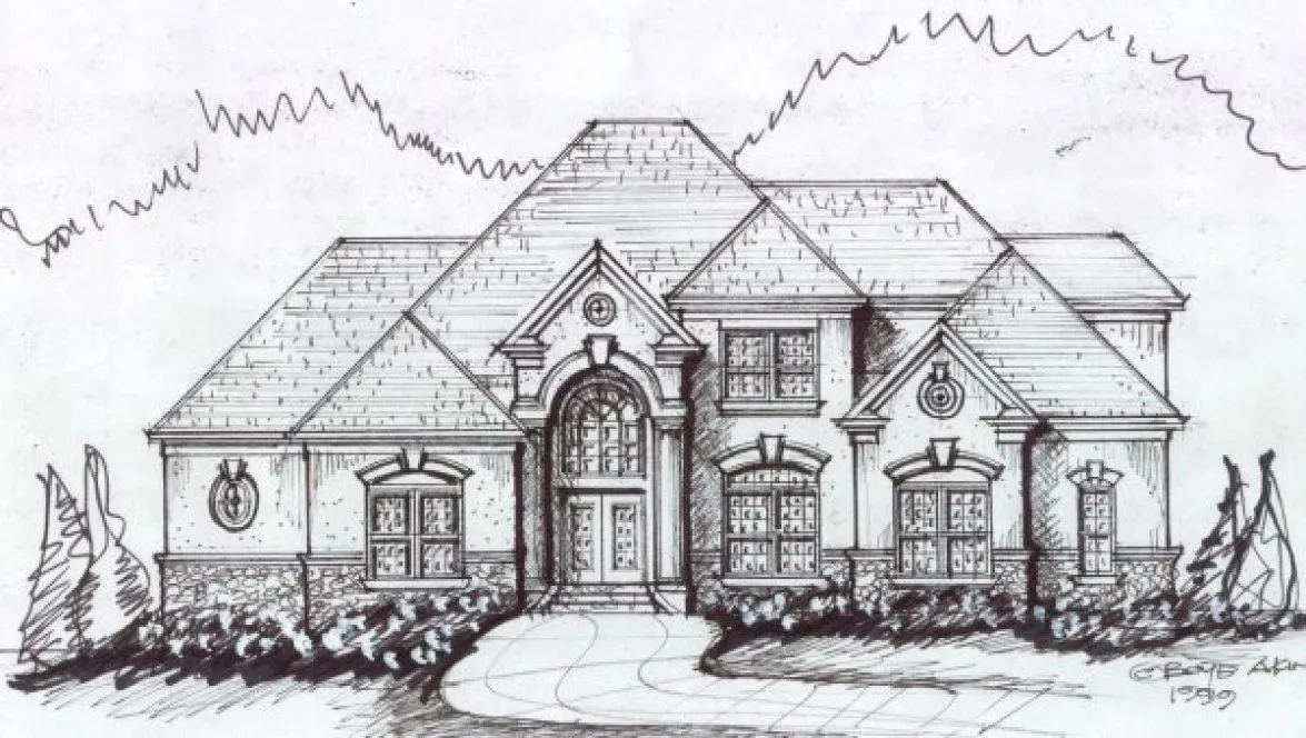 Full Rendering for House Plan #396400