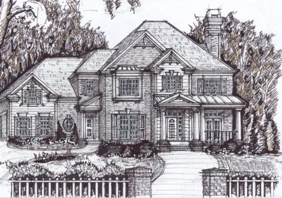 Full Rendering for House Plan #396200