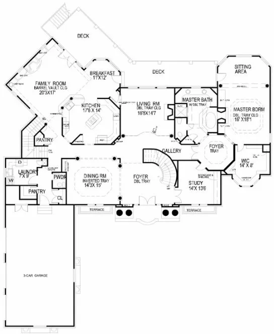 Main Floor Plan for House Plan #397620