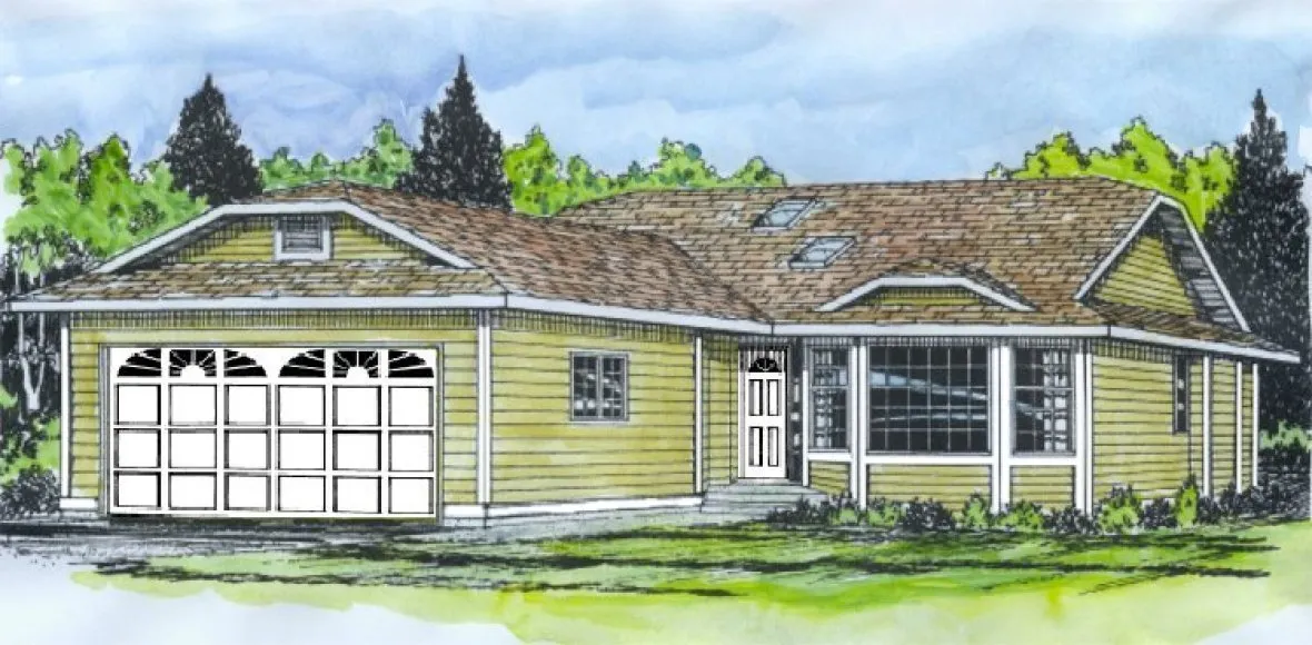 Full Rendering for House Plan #209352