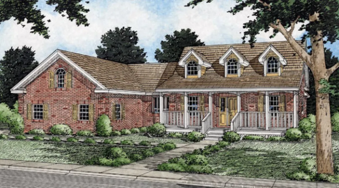 Full Rendering for House Plan #201581