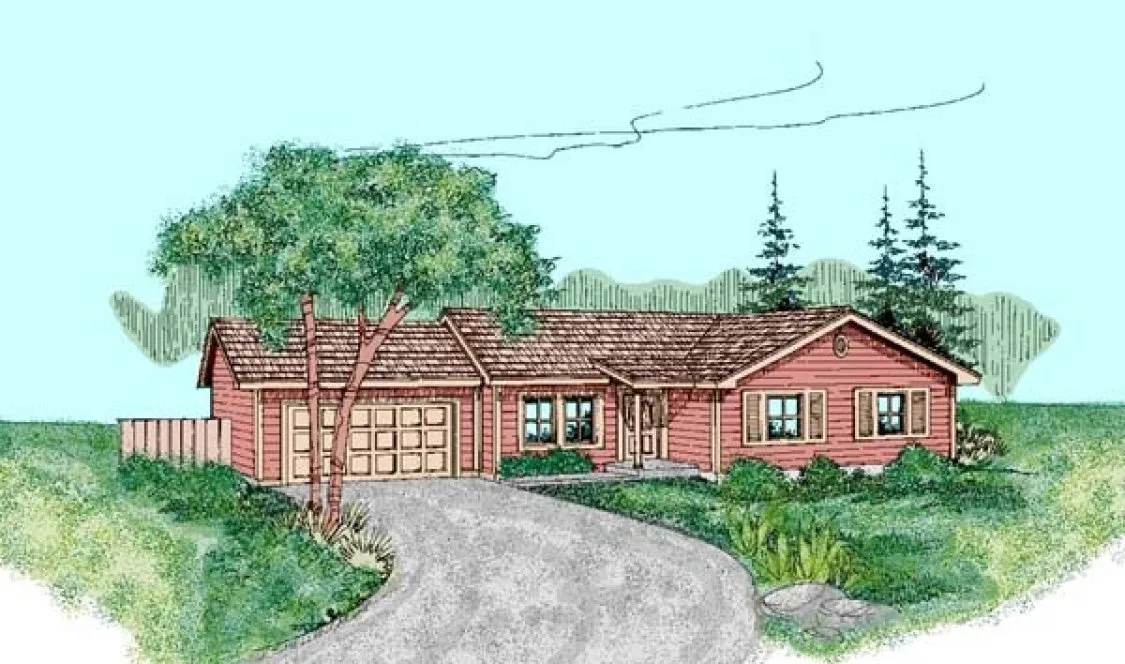 Full Rendering for House Plan #161440