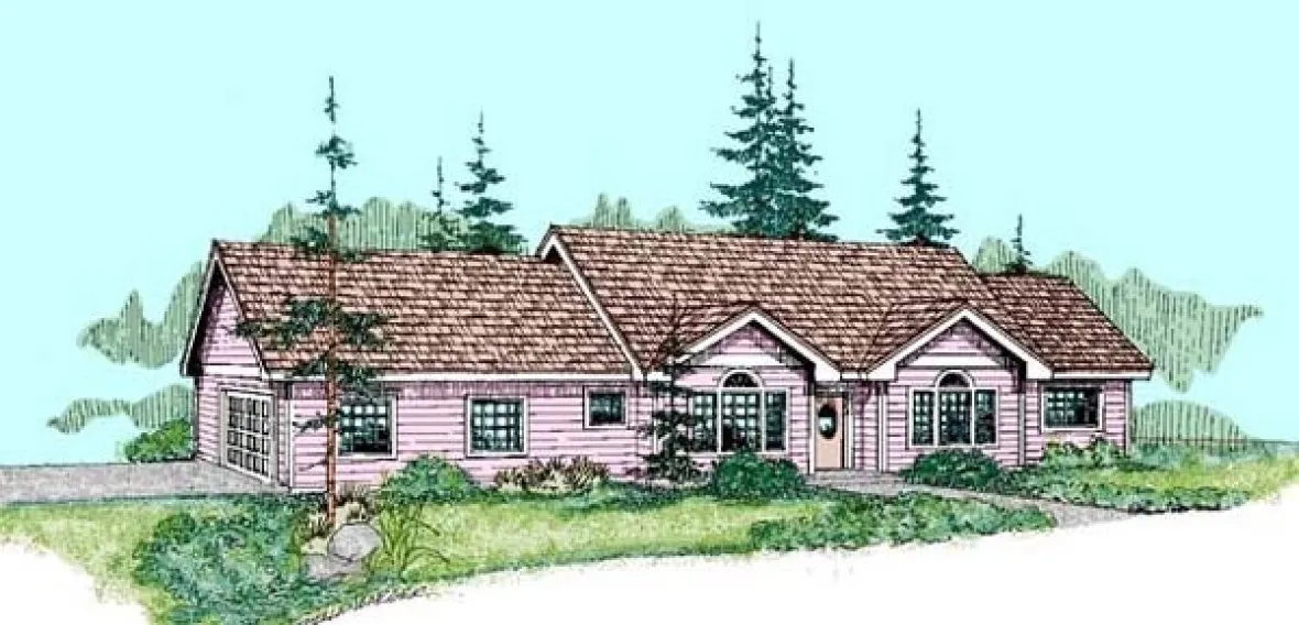 Full Rendering for House Plan #167130