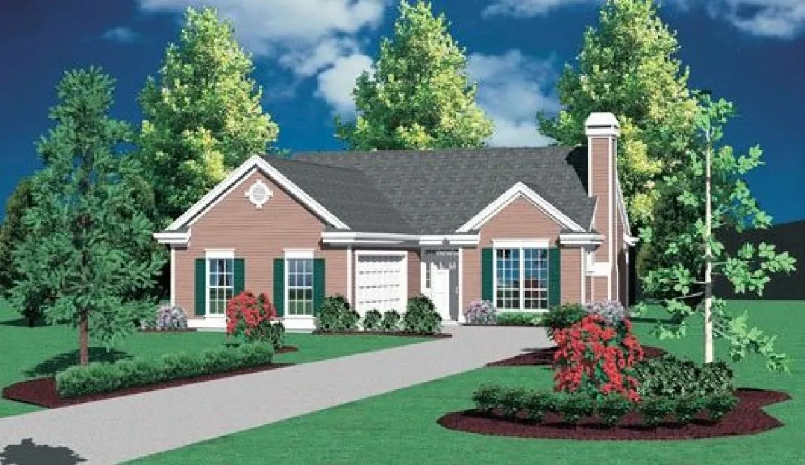 Full Rendering for House Plan #321114