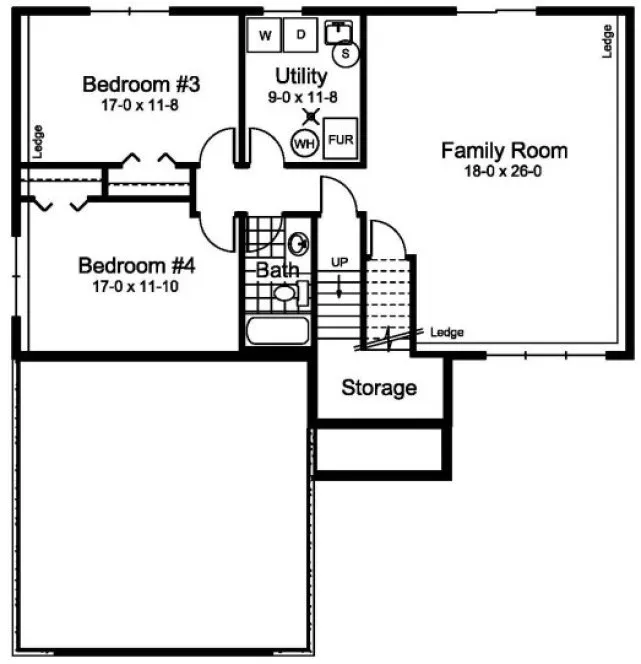 Basement Plan for House Plan #287322