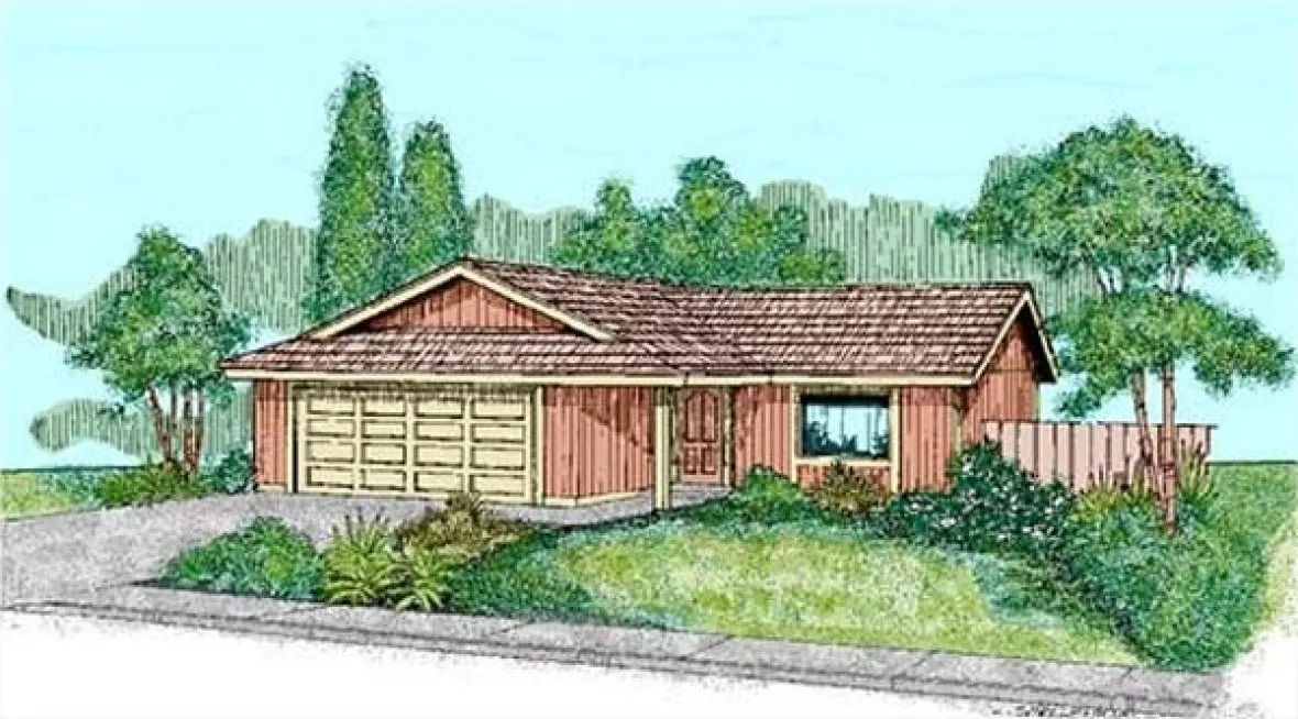 Full Rendering for House Plan #169340
