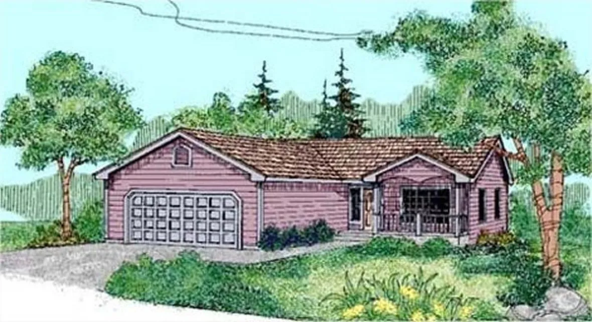 Full Rendering for House Plan #168340
