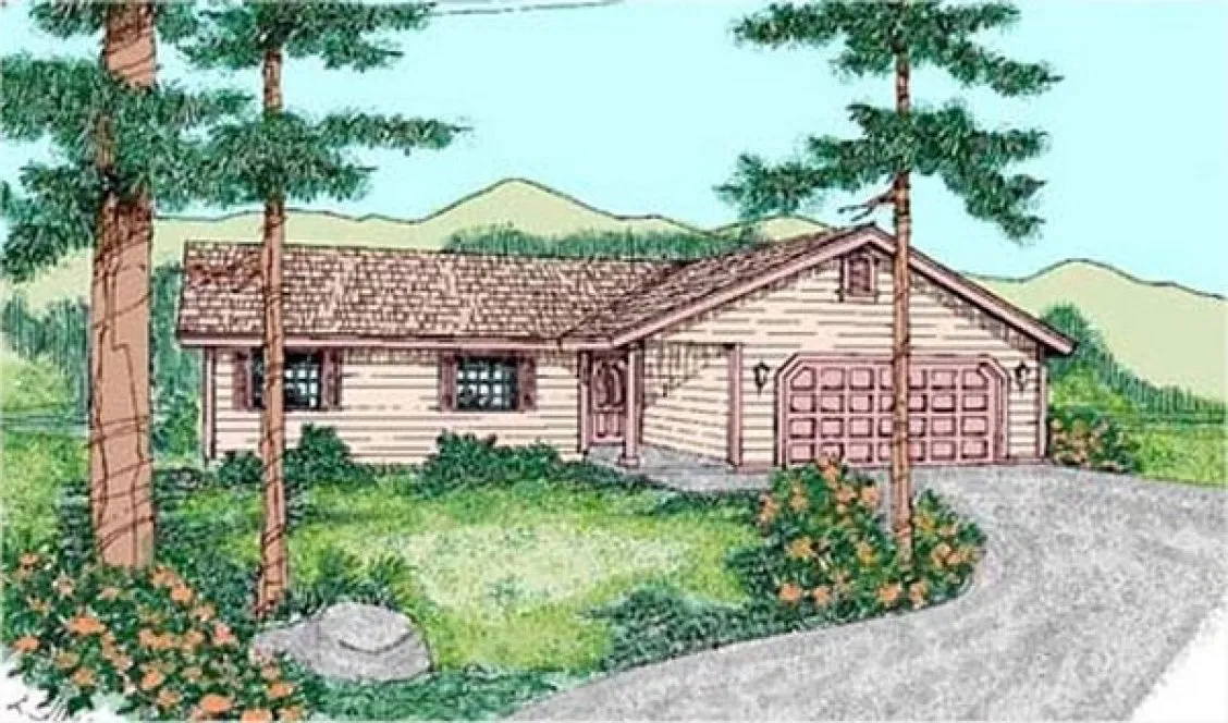 Full Rendering for House Plan #160140