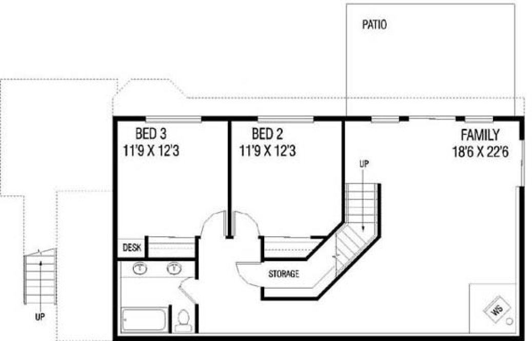 Basement Plan for House Plan #166430